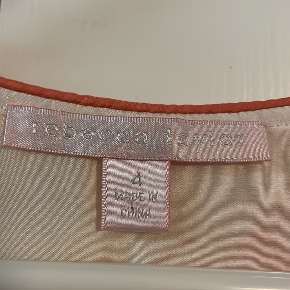 Gorgeous cotton dress with silk lining. Rebecca Taylor size 4 new without tags. - Picture 3 of 7